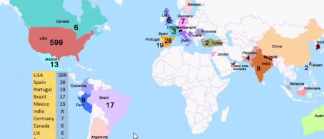 Map of COV-IRT Symposium attendees