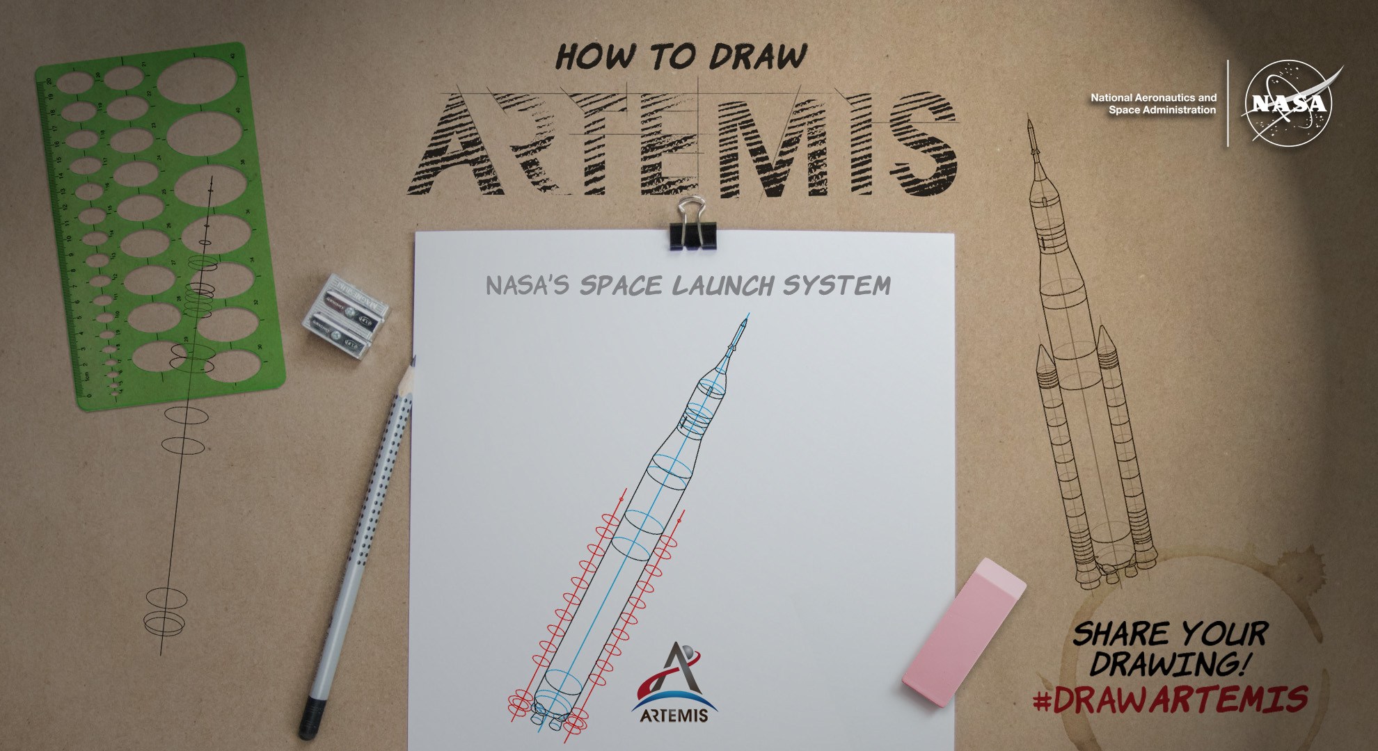 Learn How to Draw Artemis! - NASA