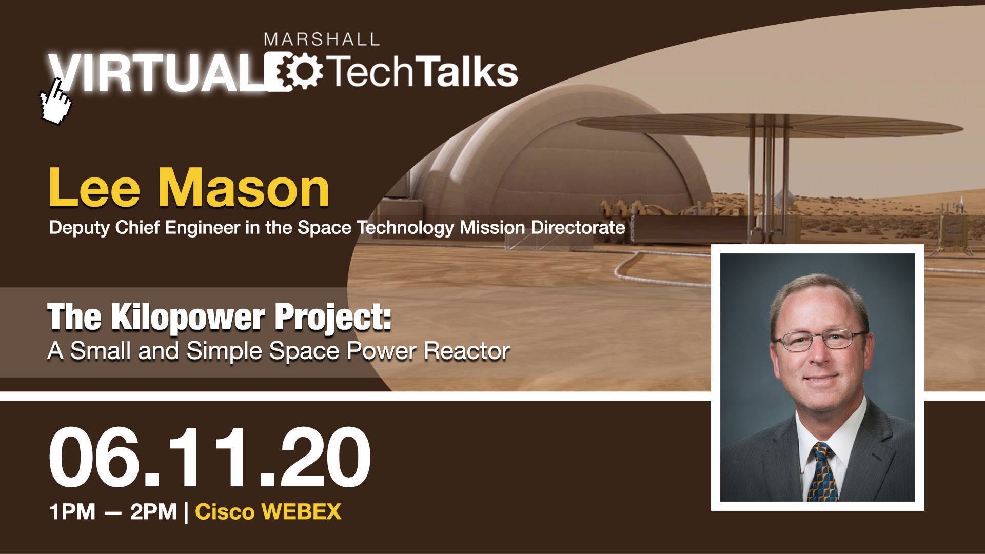 The latest installment of the Marshall Center’s Tech Talk series will be held virtually at 1 p.m. June 11, featuring Lee Mason.