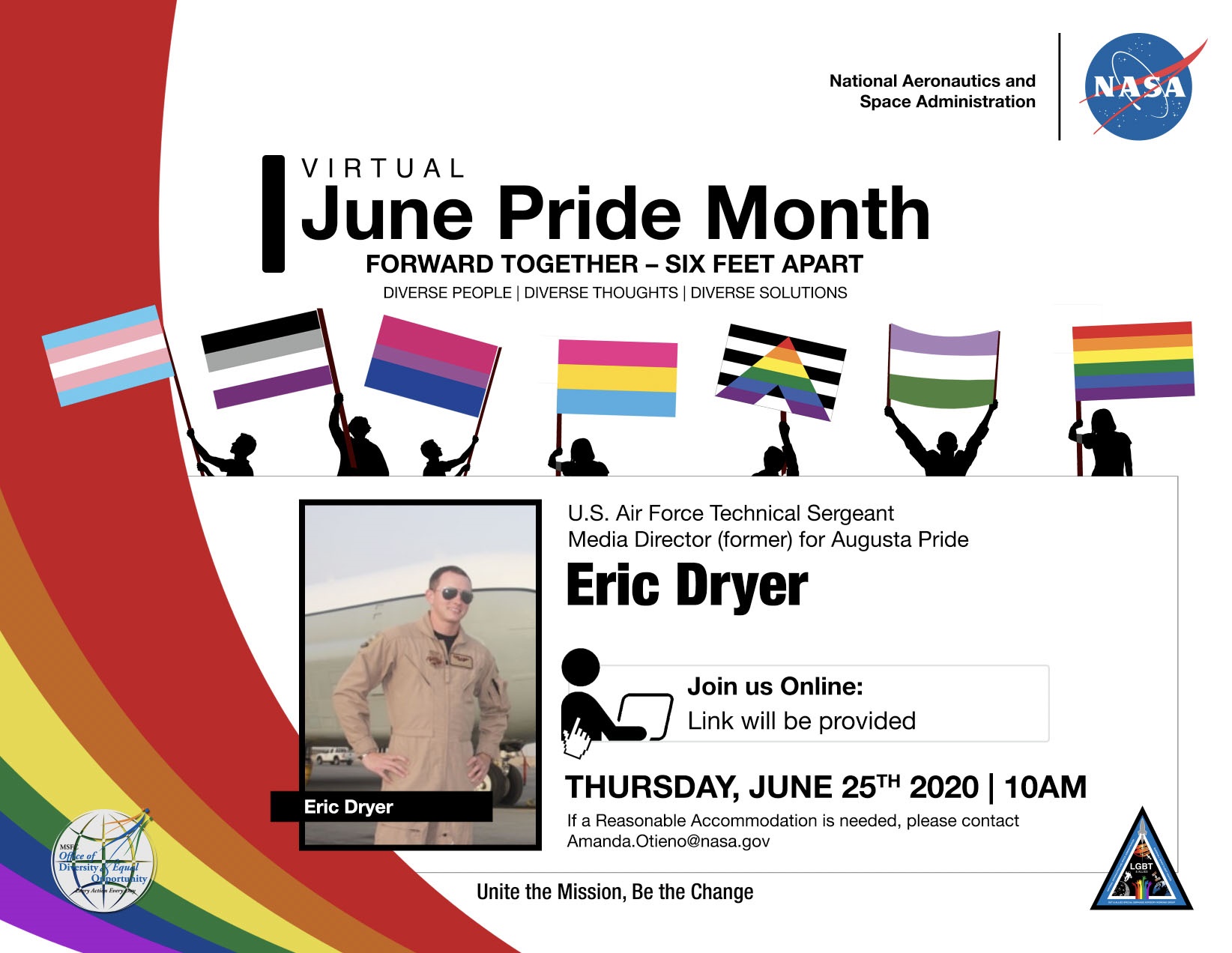 June Pride Month flyer.