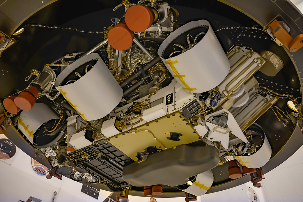 Seen from below, NASA's Mars 2020 Perseverance rover