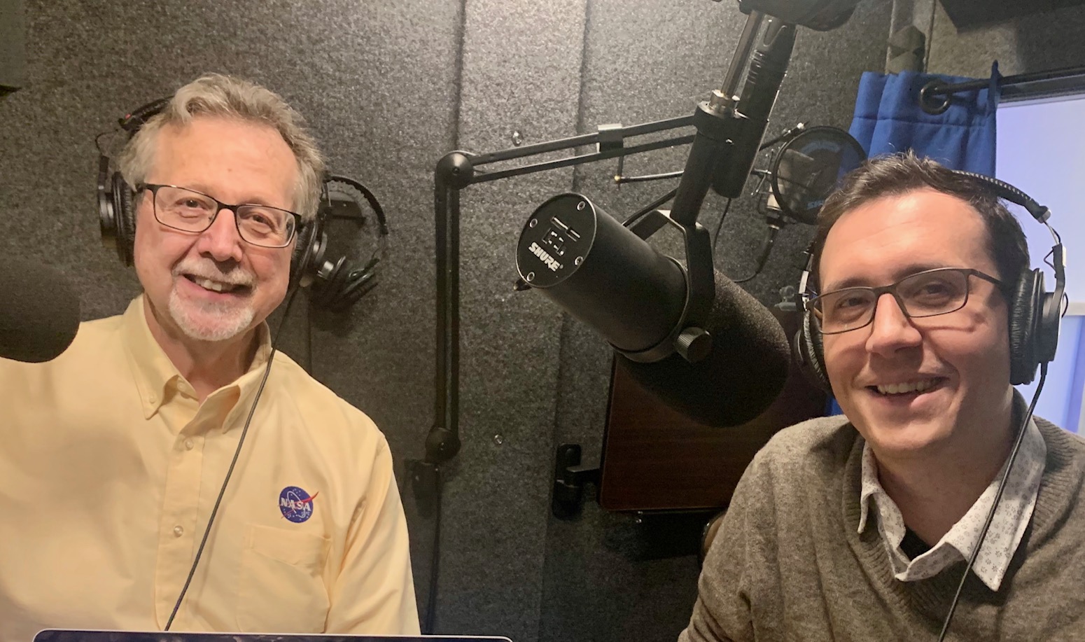 NASA's chief scientist Jim Green with astrobiologist Shawn Domagal-Goldman. 