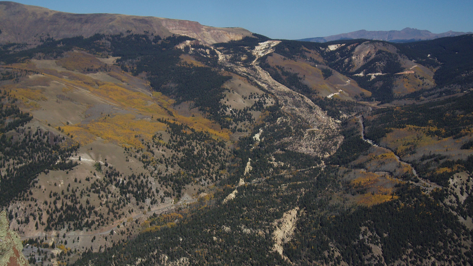Slumgullion landslide in southwestern Colorado