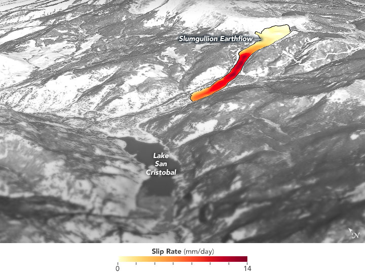 Slumgullion Landslide in southwestern Colorado