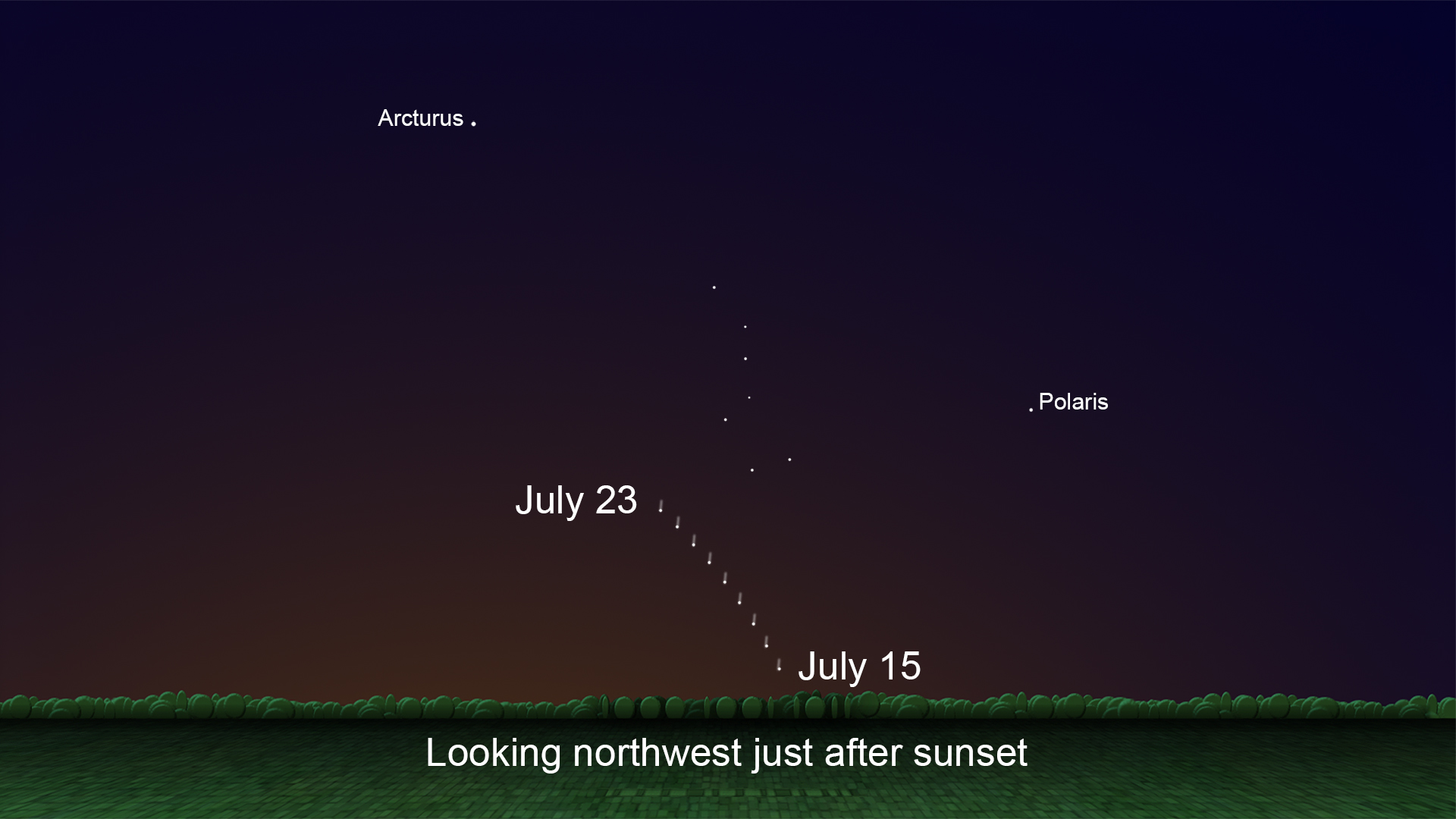 NEOWISE Skywatching Chart