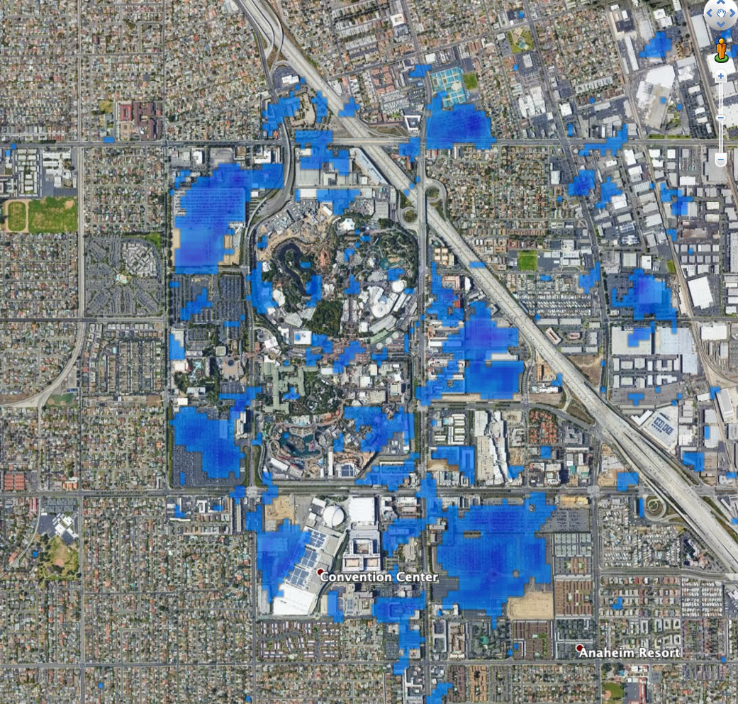 Activity slowdown map