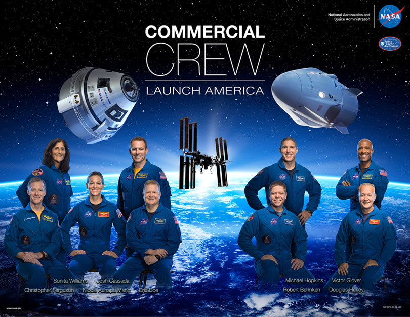 Commercial Crew Launch America Poster