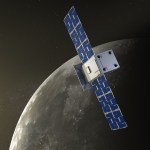 CAPSTONE near the moon.