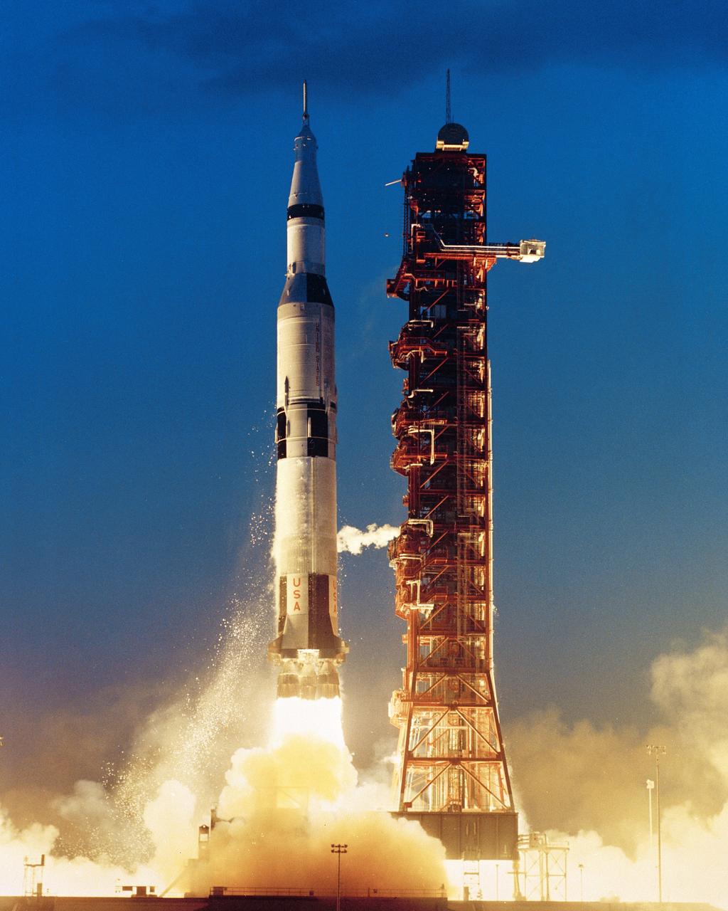 The Marshall-developed Saturn V lifts off November 9, 1967. 