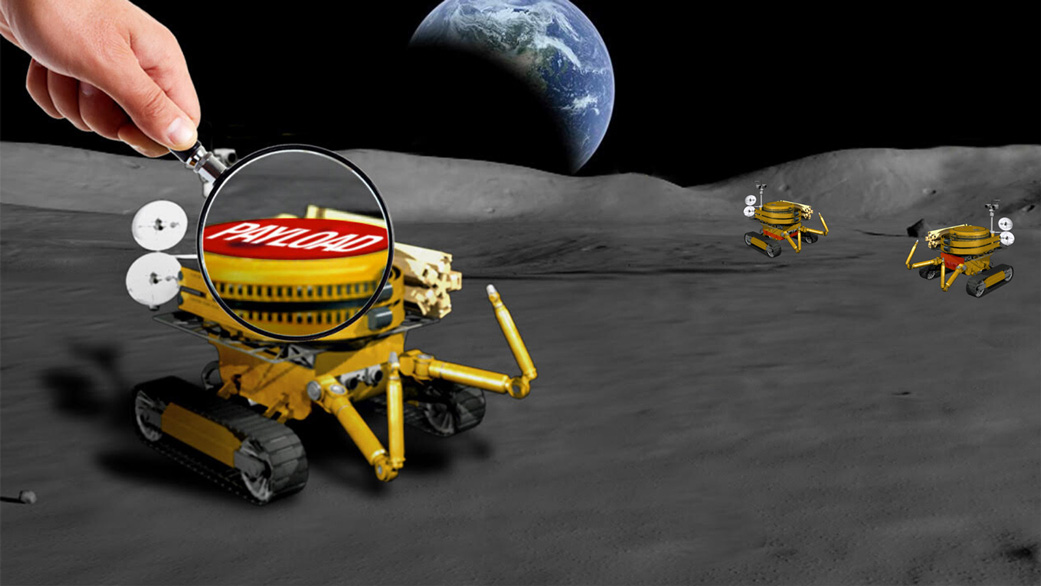 Miniaturized Moon rover