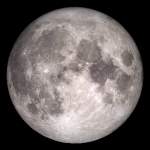 Image of Moon's near side using LRO data