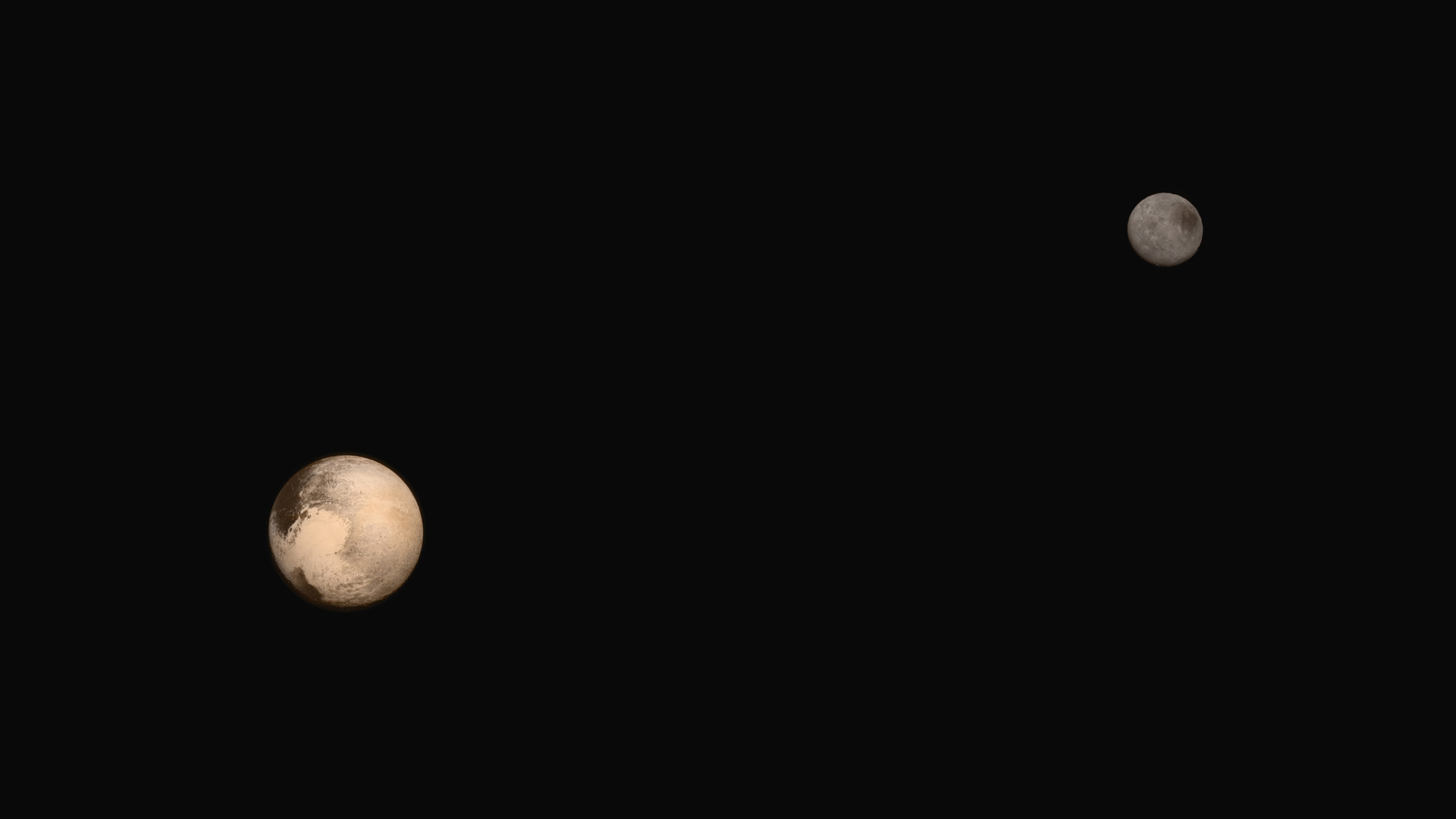 Pluto and its mom Charon