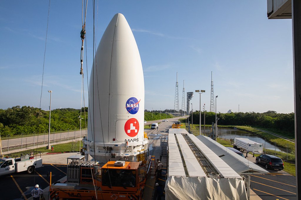 
			NASA's Perseverance Rover Attached to Atlas V Rocket			