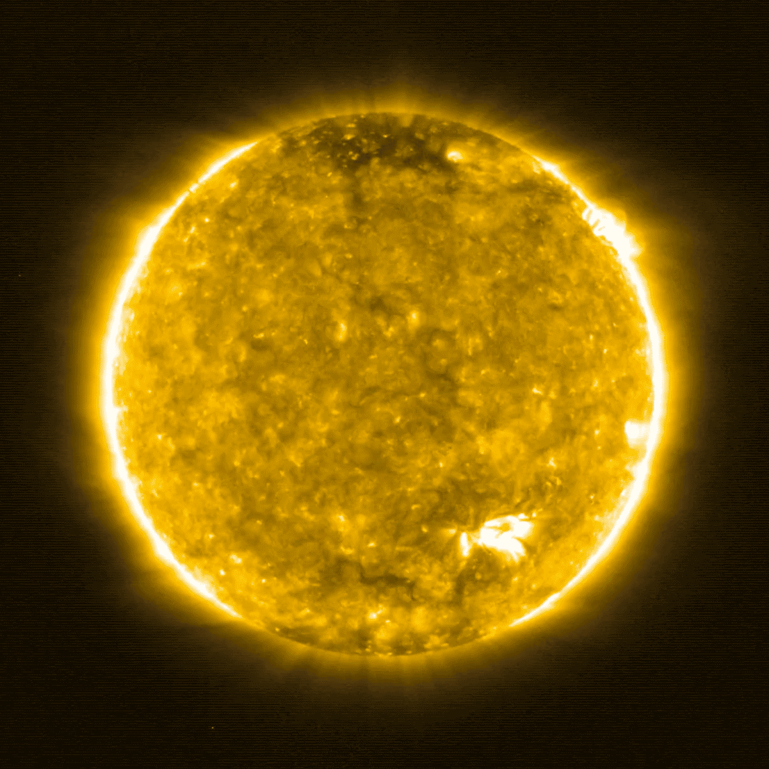 Images of the Sun captured by the Extreme Ultraviolet Imager instrument.