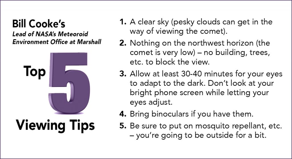 Top 5 viewing tips for Comet NEOWISE