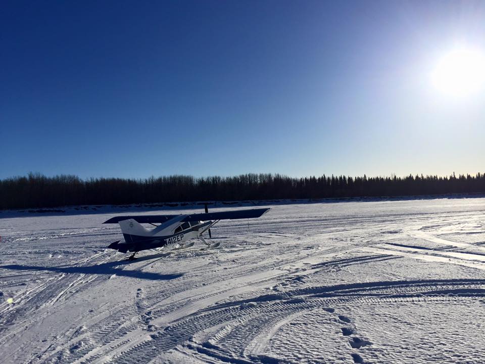 Maule M7-235B plane on Yukon River 