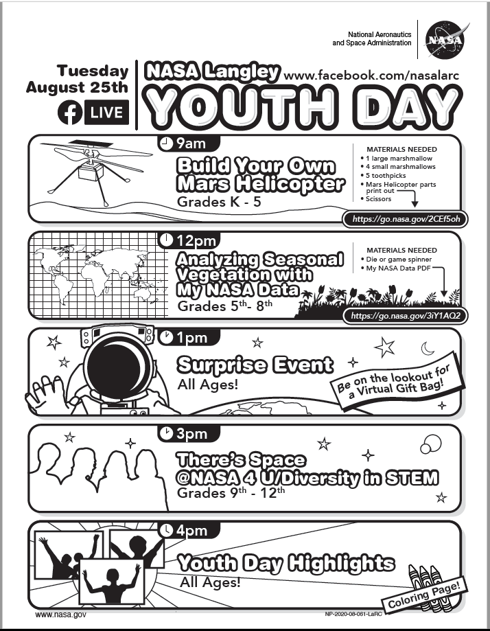 The annual Langley Youth Day this year will be open to the general public and available on Langley's Facebook page.