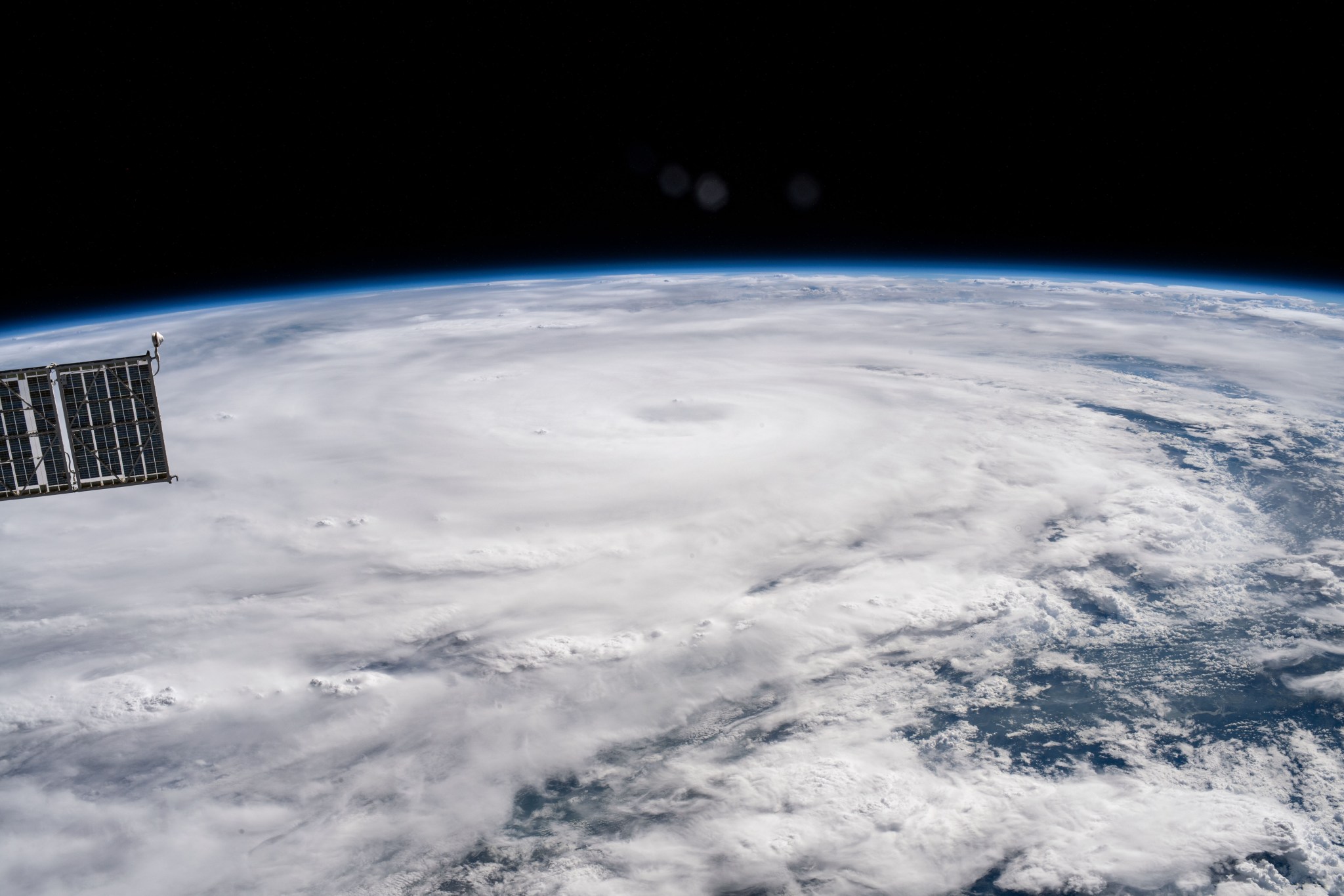 Hurricane Hanna seen from space