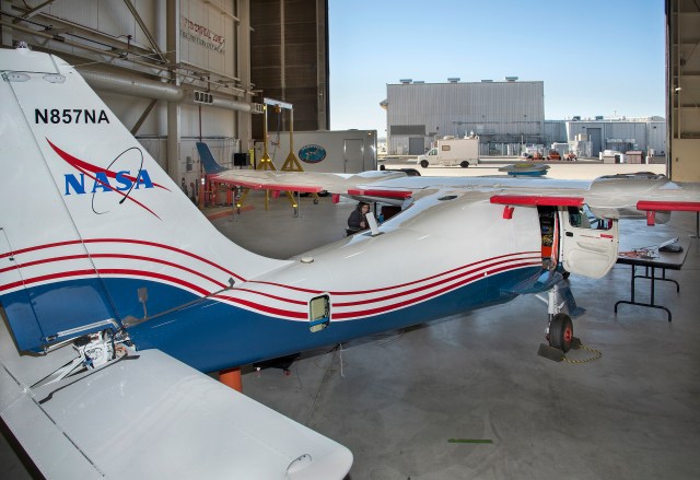 NASA engineers put the X-57 Maxwell, NASA’s first all-electric X-plane, through its initial telemetry tests at NASA’s Armstrong