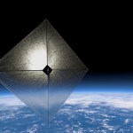 Artist rendering of the solar sail system demonstration.