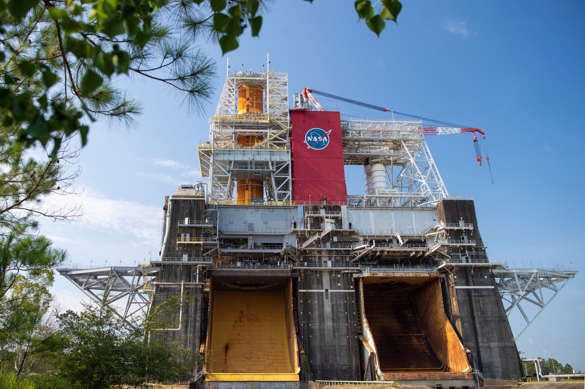 The Space Launch System (SLS) rocket is completing the Green Run test for the rocket’s core stage.