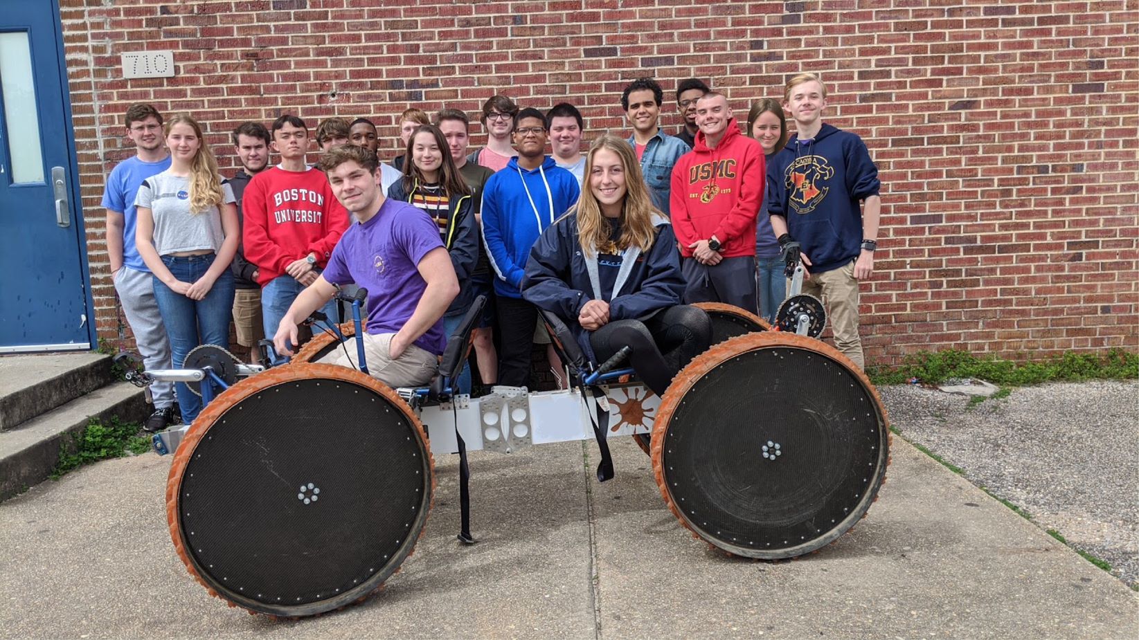 The Human Exploration Rover Challenge team from Escambia High School in Pensacola, Florida, won the high school division.