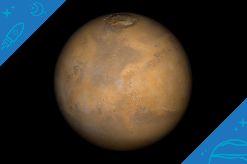 A photo of the planet Mars