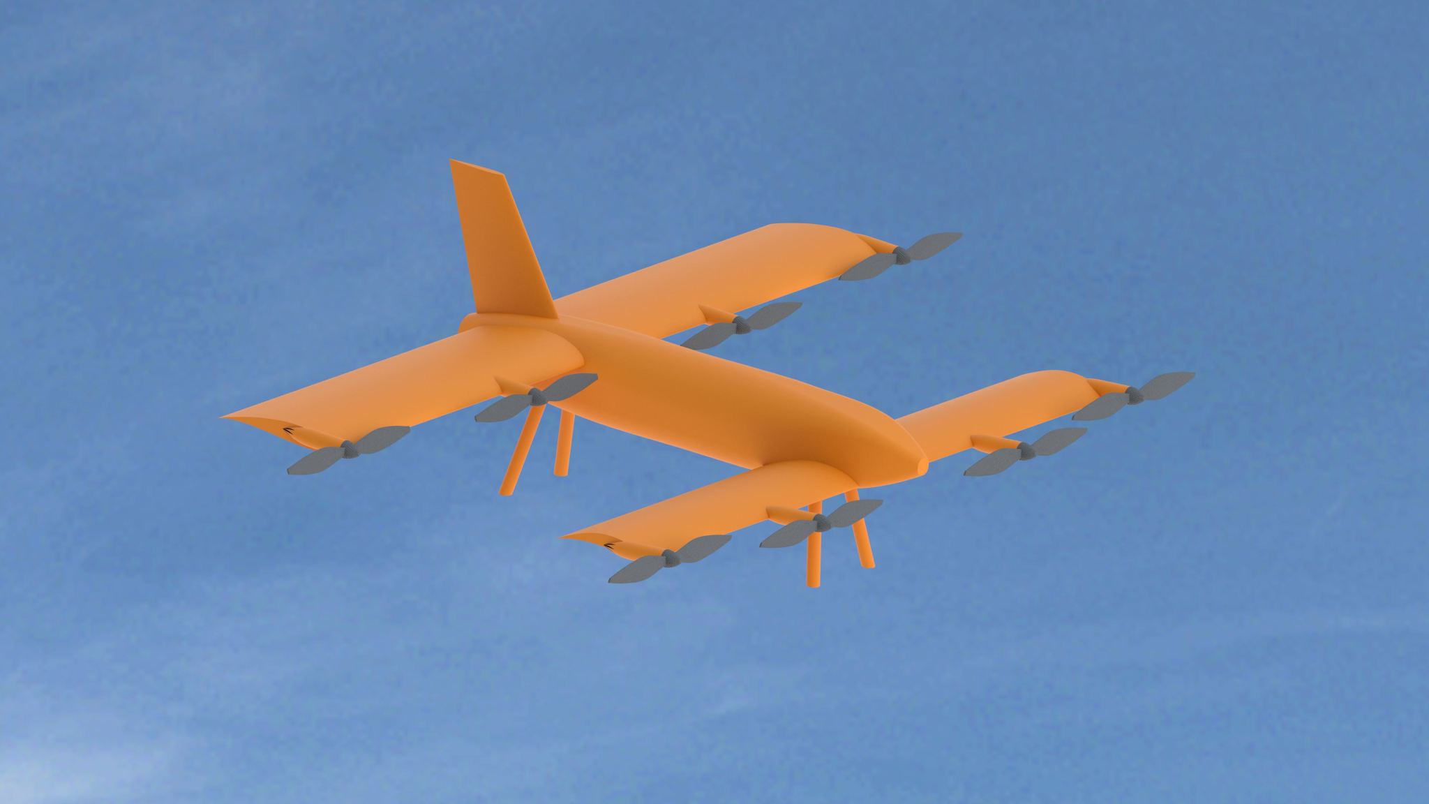 Computer generated graphic of the Corvus aircraft.