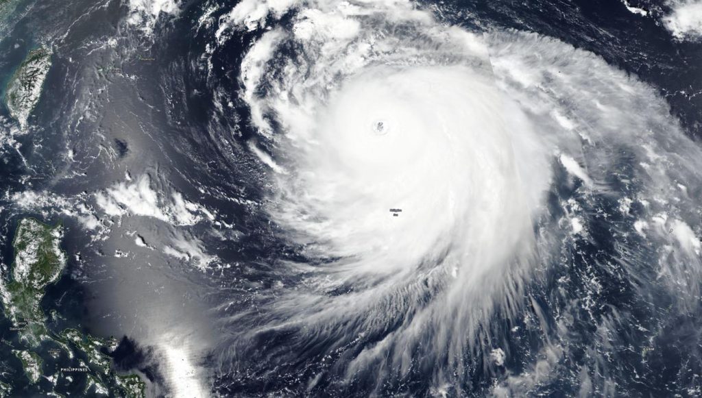 Suomi NPP image of Haishen