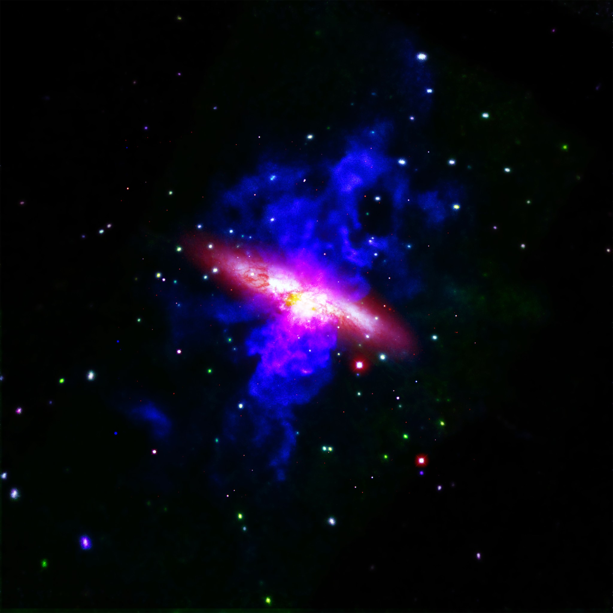 Messier 82, or M82, galaxy