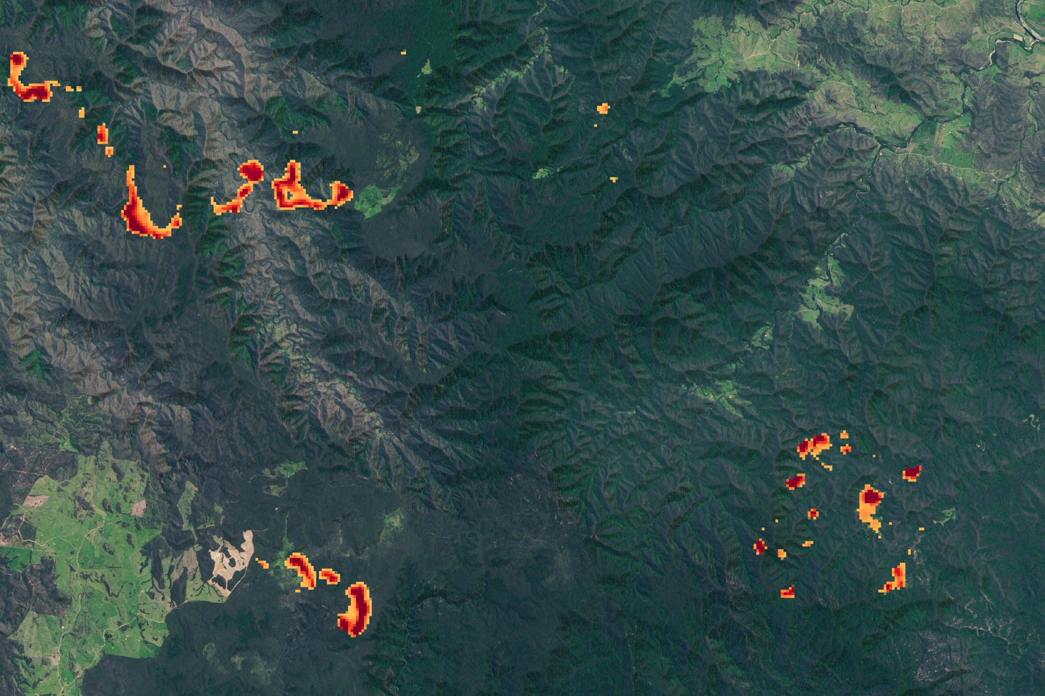 CTI captured several images of the unusually severe fires in Australia that burned for four months in 2019-20. With its 80-meter