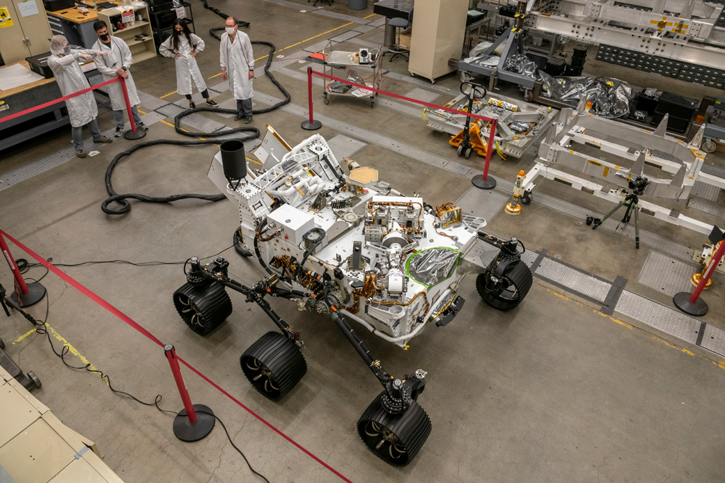 Engineers test drive the Earth-bound twin of NASA's Perseverance Mars rover