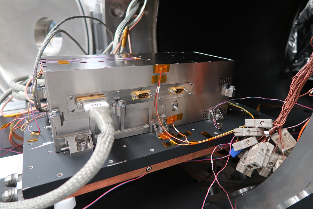 Part of the ice-penetrating radar instrument that will fly aboard JUICE