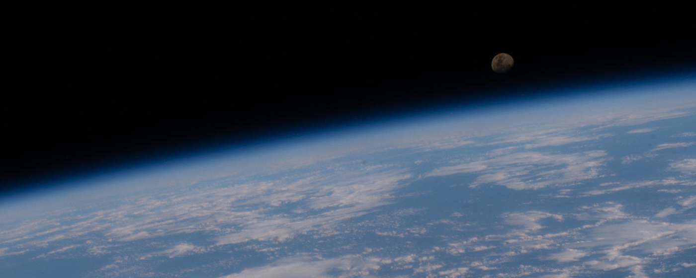 Moon image from ISS Expedition 63 crew for #ICYMI September 4, 2020