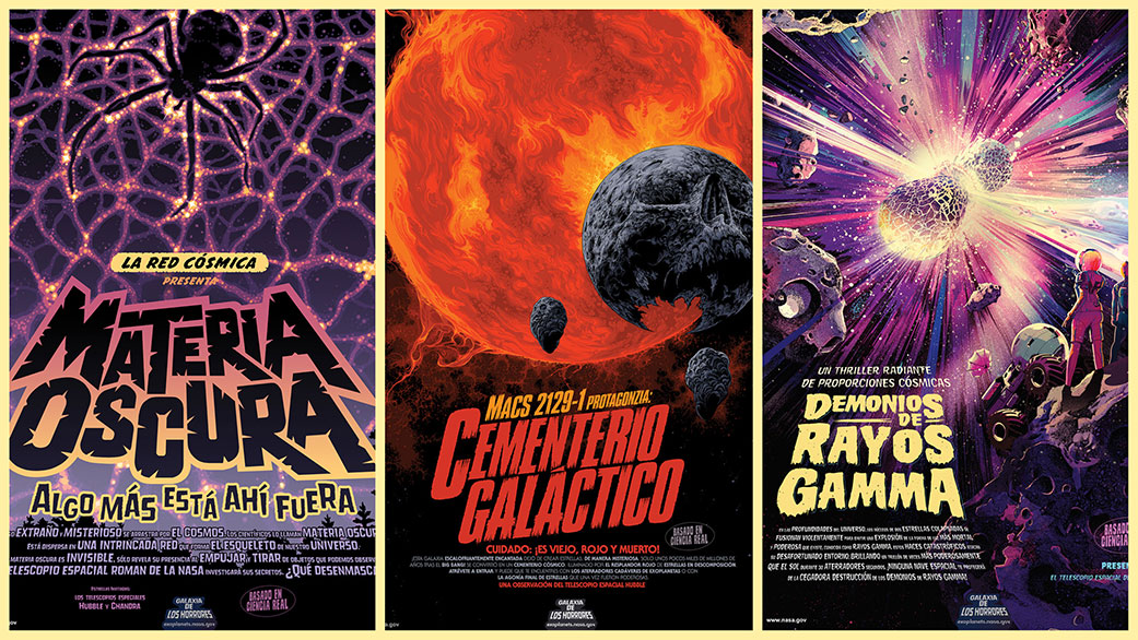 NASA's Galaxy of Horrors poster available in Spanish