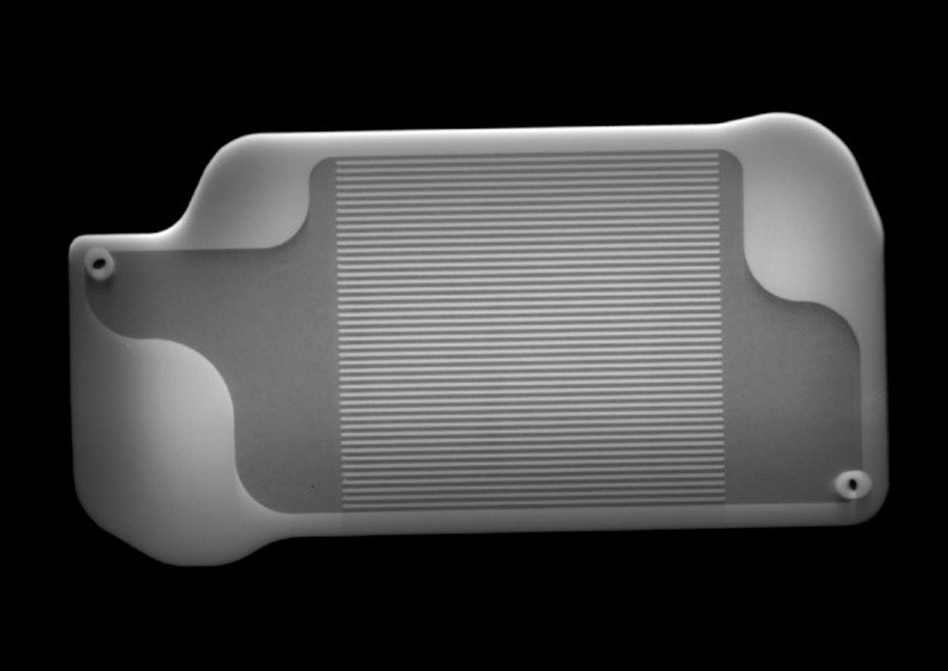Interior of a 3D-printed heat exchanger in Perseverance's MOXIE instrument
