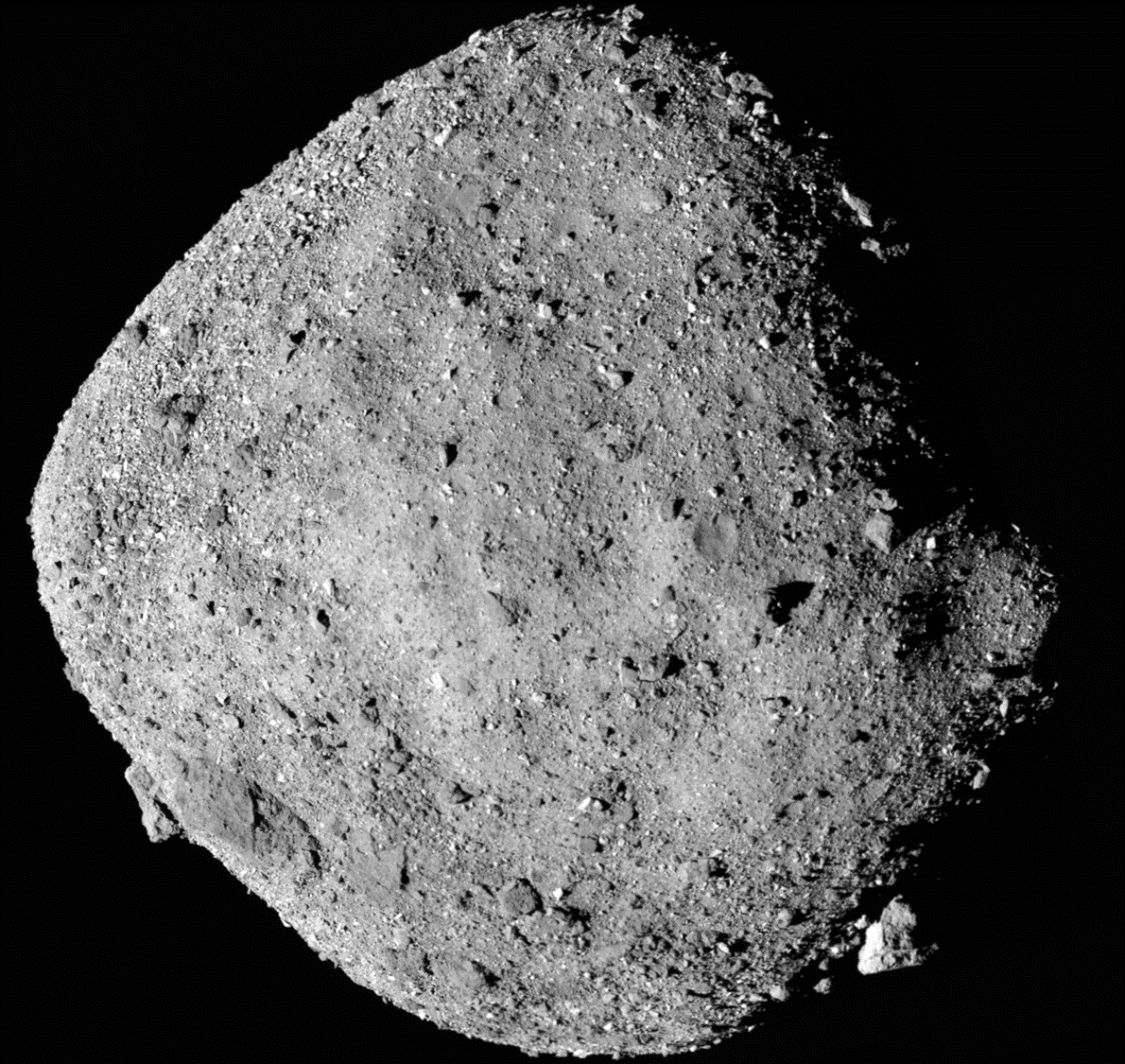 Asteroid Bennu image from OSIRIS-REx