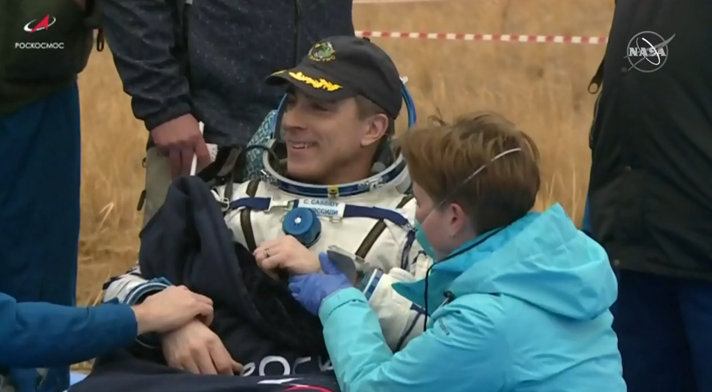 NASA Astronaut Chris Cassidy, Crewmates Land Safely Back on Earth