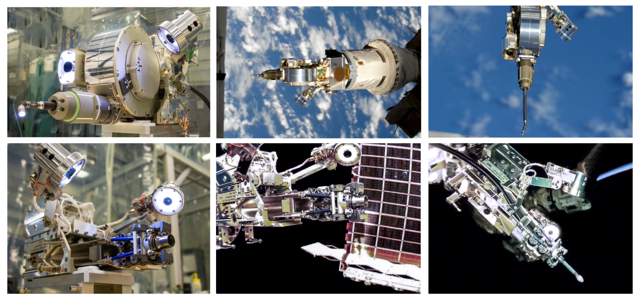 The International Space Station's Dexter robot uses two tools to complete robotic operations for the Robotic Refueling Mission 3
