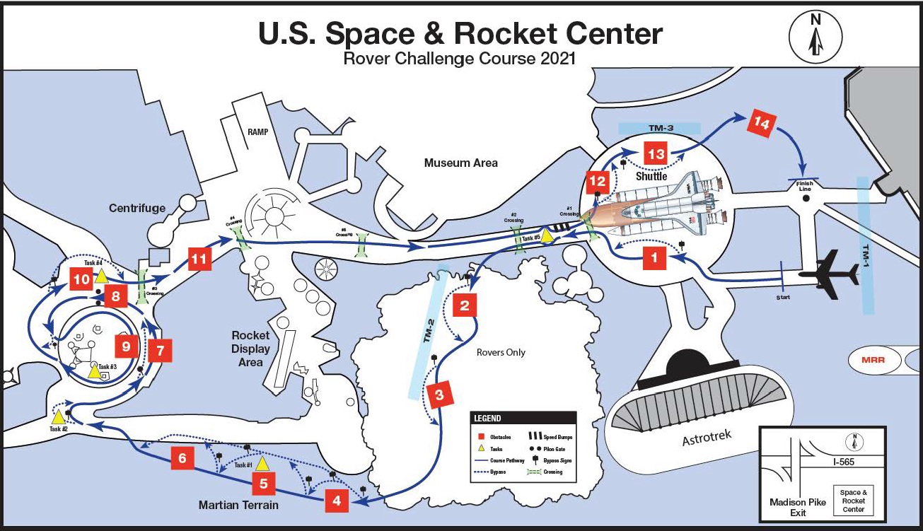 2021 Human Exploration Rover Challenge Course Map