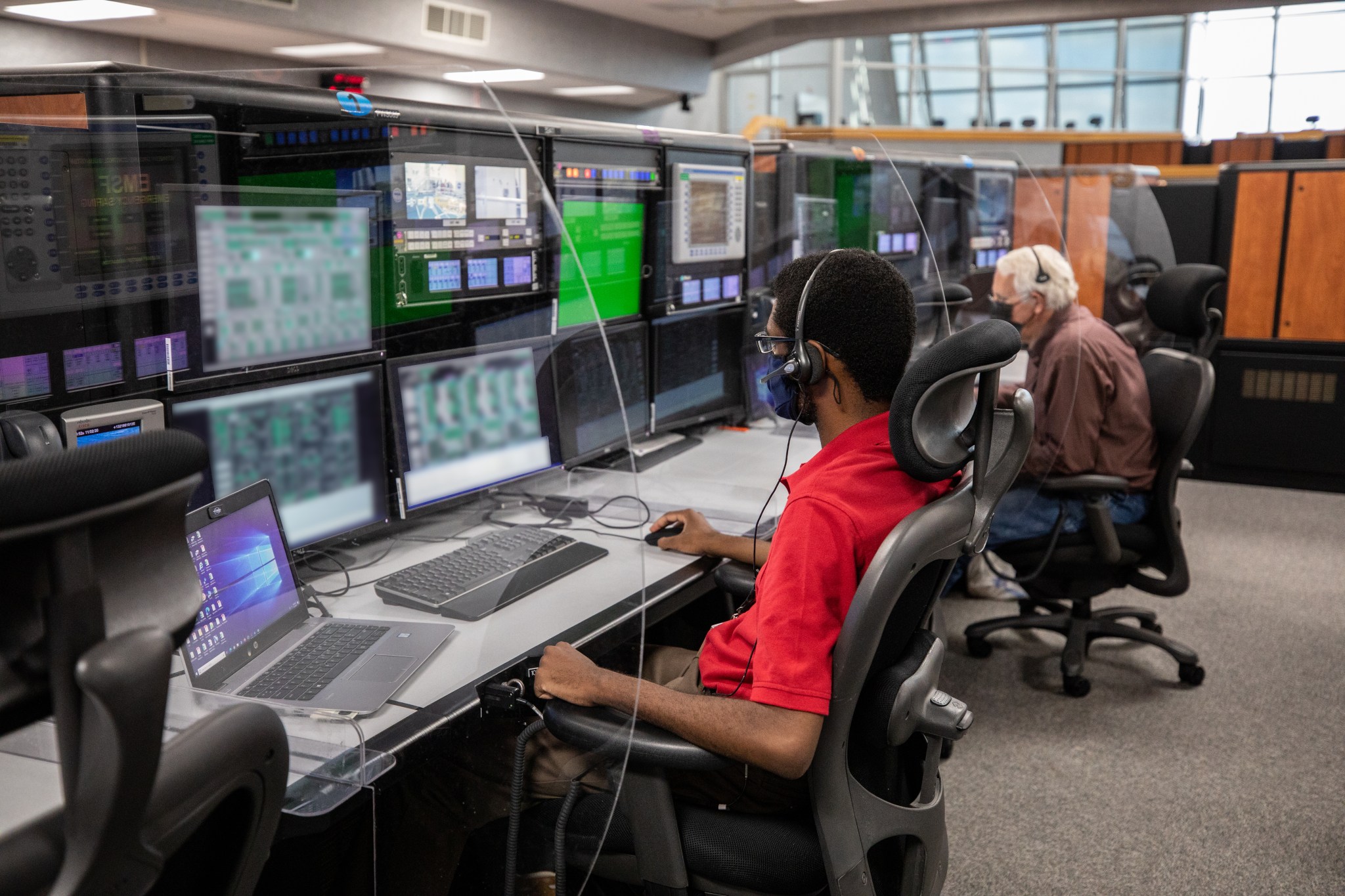 Engineers participate in a cryogenic propellant loading simulation inside Firing Room 1 at Kennedy Space Center on Nov. 2.