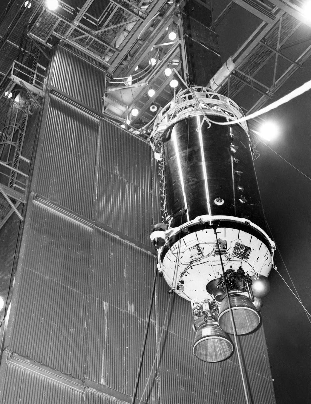 This 1964 photograph shows a Centaur upper-stage rocket