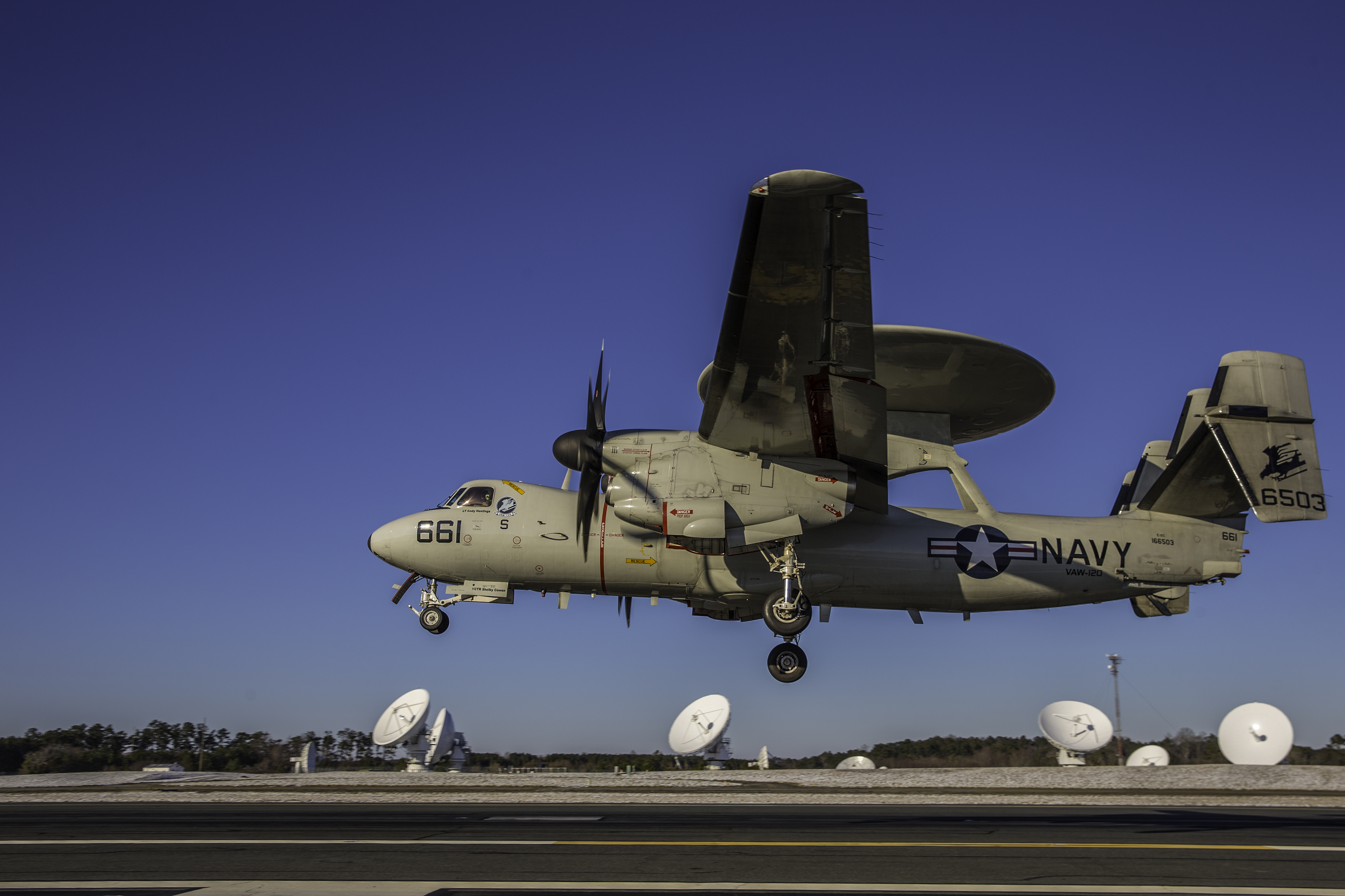 Navy Field Carrier Landing Practice Flights at Wallops in November