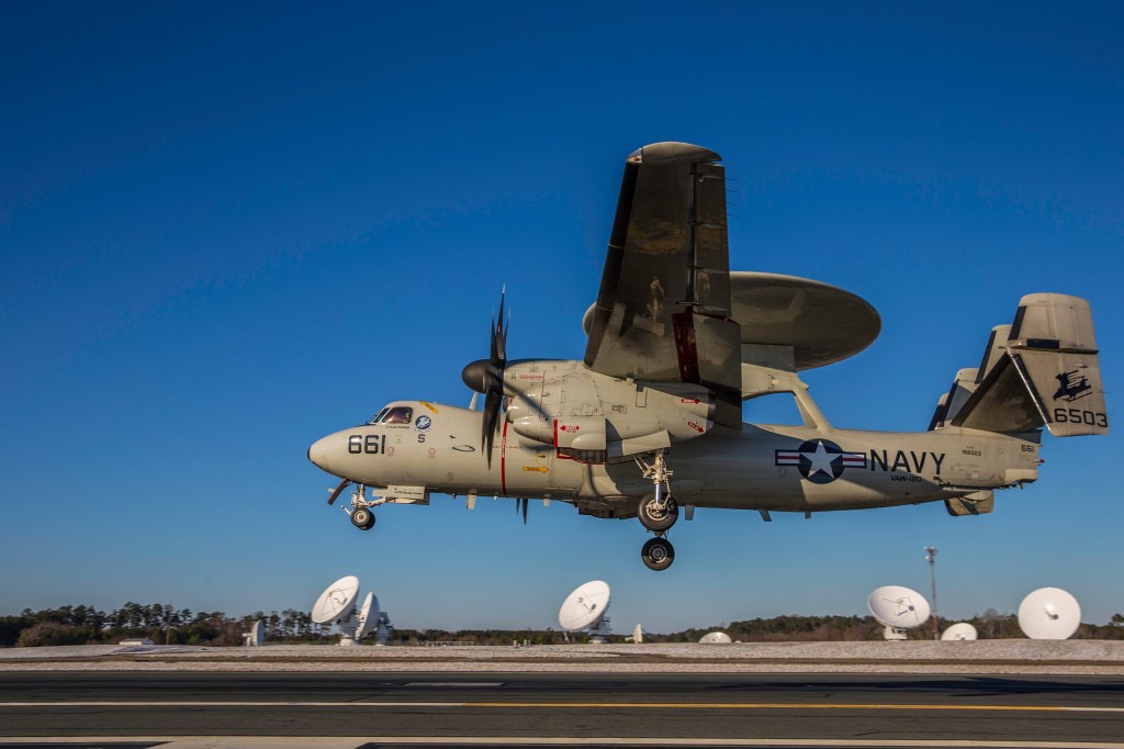 Navy Field Carrier Landing Practice Flights at Wallops in November