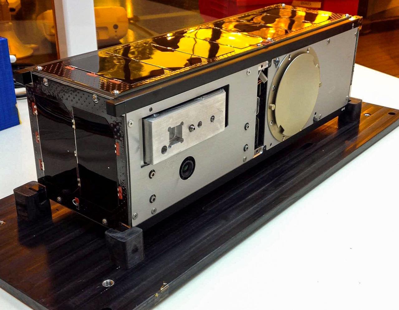 Preflight imagery of the UGA-SPOC-Spectral Ocean Color Satellite CubeSat.