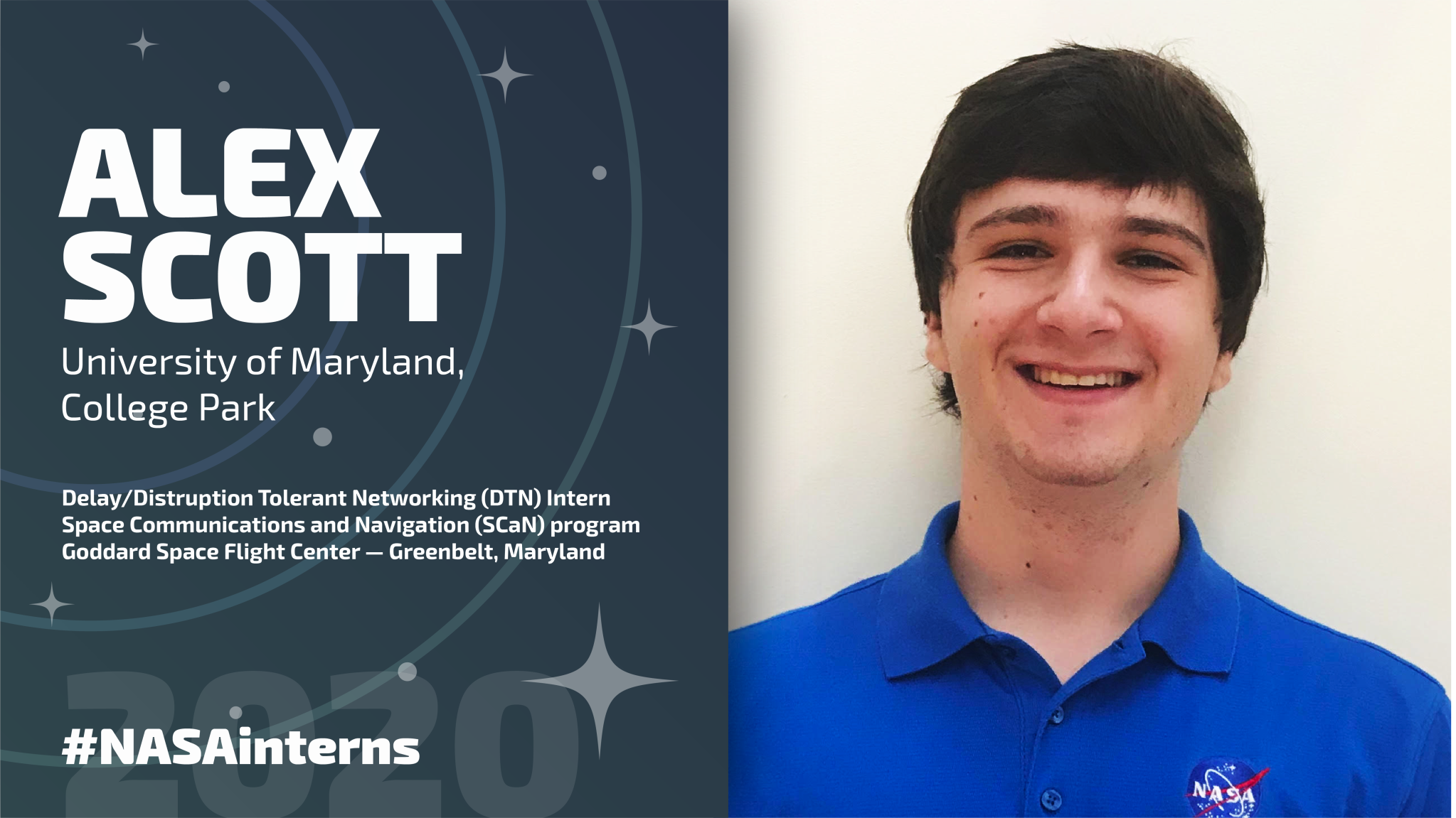 NASA intern Alex Scott