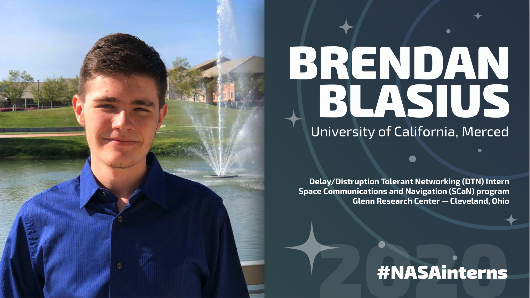 NASA Intern Brendan Blasius