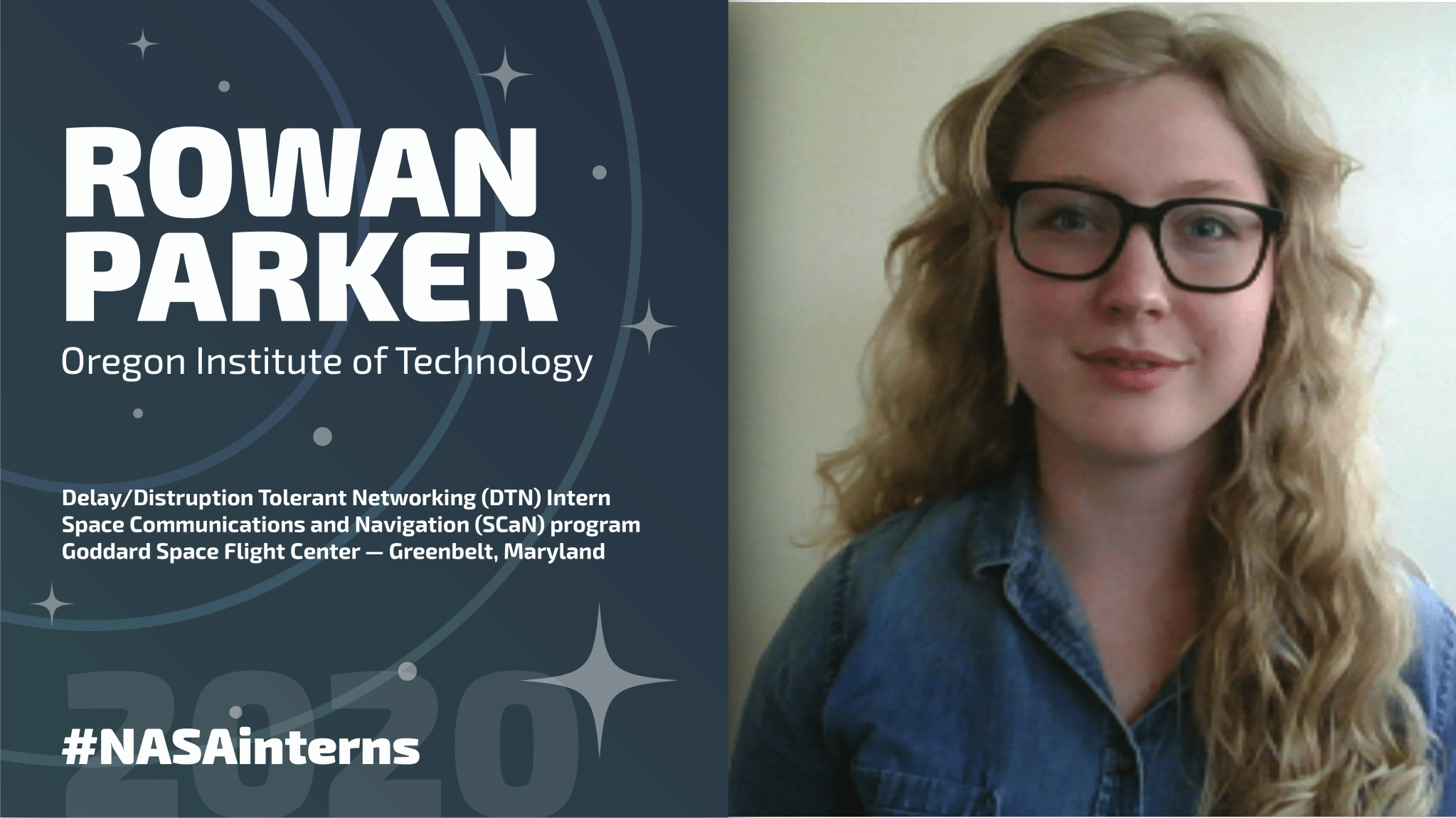 NASA Intern Rowan Parker