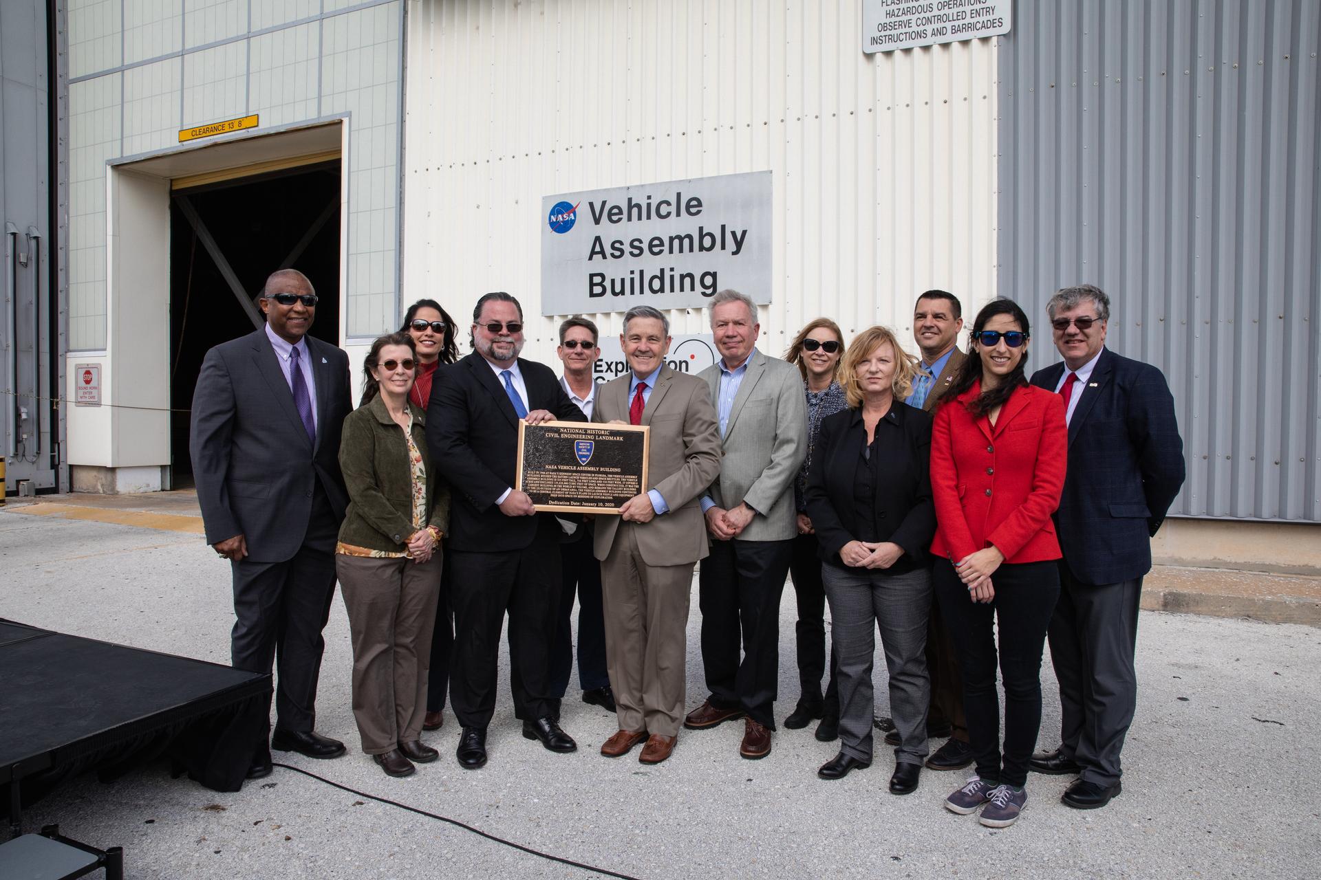 Kennedy’s iconic Vehicle Assembly Building is recognized as a National Historic Civil Engineering Landmark