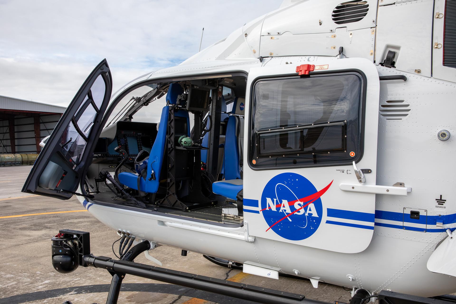 A new Airbus H135 (T3) helicopter arrives at Kennedy Space Center on Sept. 30, 2020.